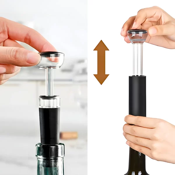 Kit Para Vinho Com Bico Aerador e Rolha Tampa a Vácuo - Image 7