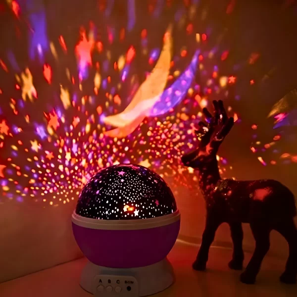 Luminária Projetor Estrelas 360º Abajur Star Master - Image 8