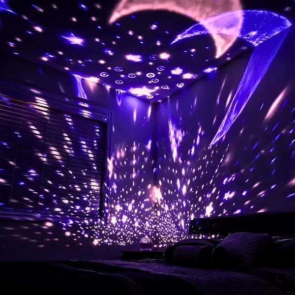 Luminária Projetor Estrelas 360º Abajur Star Master - Image 10