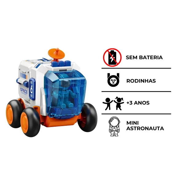 Brinquedo Carro Espacial Infantil com Astronauta - Image 9