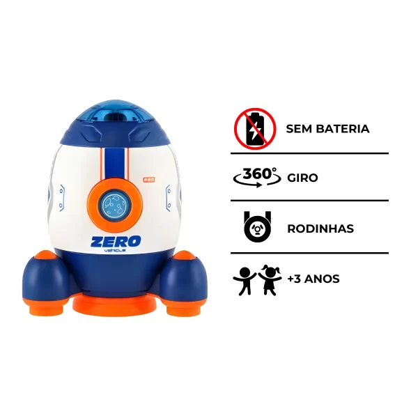Brinquedo Foguete Espacial Infantil com Astronauta - Image 9