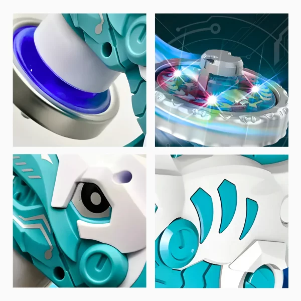 Brinquedo Beyblade Batalha Dinossauro Lançador De Disco - Image 7