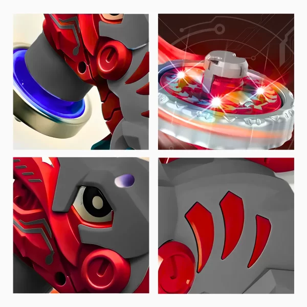 Brinquedo Beyblade Batalha Dinossauro Lançador De Disco - Image 7