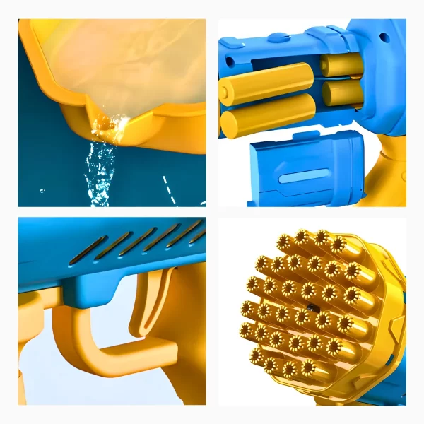 Lança Bola De Sabão Automática Pistola de Bolhas - Image 7
