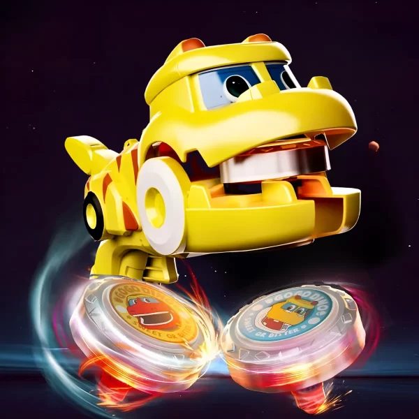Beyblade + 2 Lançadores Dinossauro Amarelo - Image 3