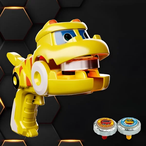 Beyblade + 2 Lançadores Dinossauro Amarelo - Image 4
