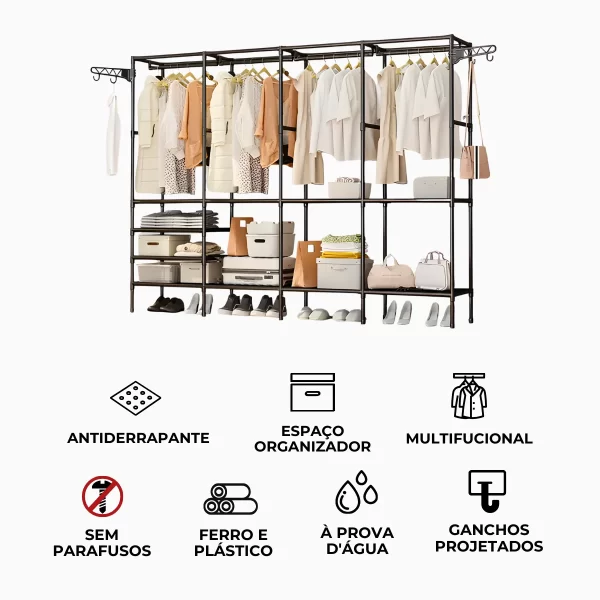 Guarda-Roupa Organizador com 4 colunas - Image 8