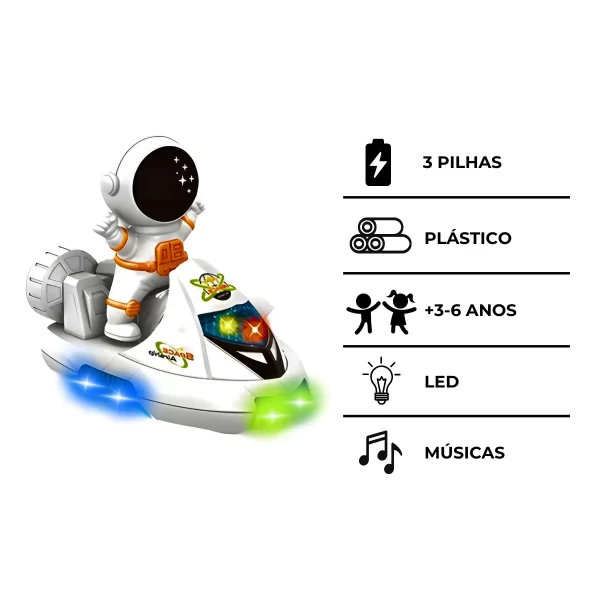Lancha Espacial Brinquedo com Luz e Som - Image 6