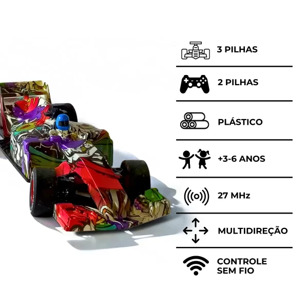 Carro de Corrida com Controle Remoto Brinquedo - Image 8