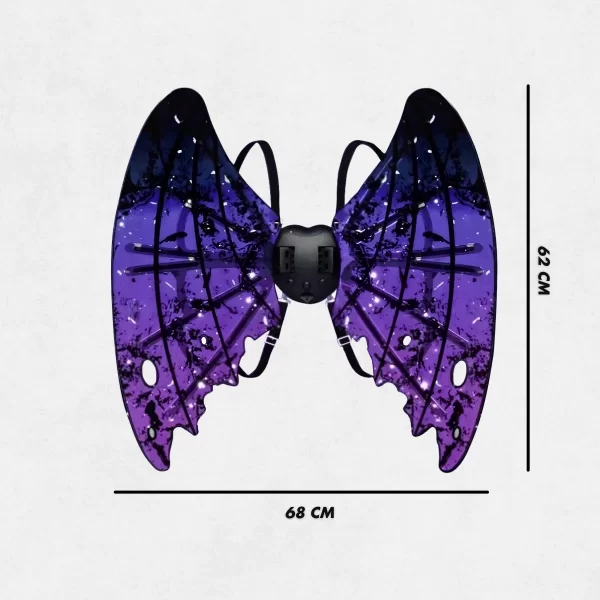 Fantasia de asas para Festas com Led e Música -  Vampiro - Image 3