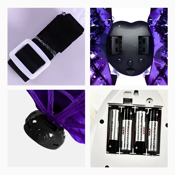 Fantasia de asas para Festas com Led e Música -  Vampiro - Image 2