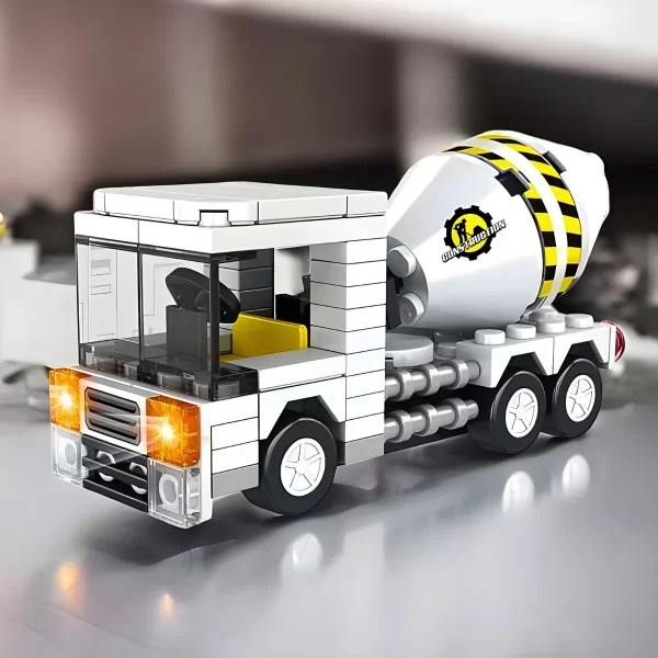 Brinquedo Blocos de Construção Carro Misturador de Cimento - Image 2