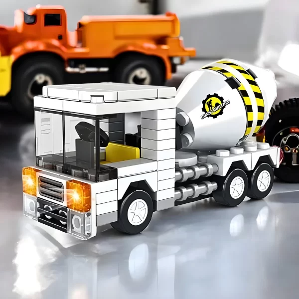 Brinquedo Blocos de Construção Carro Misturador de Cimento - Image 4