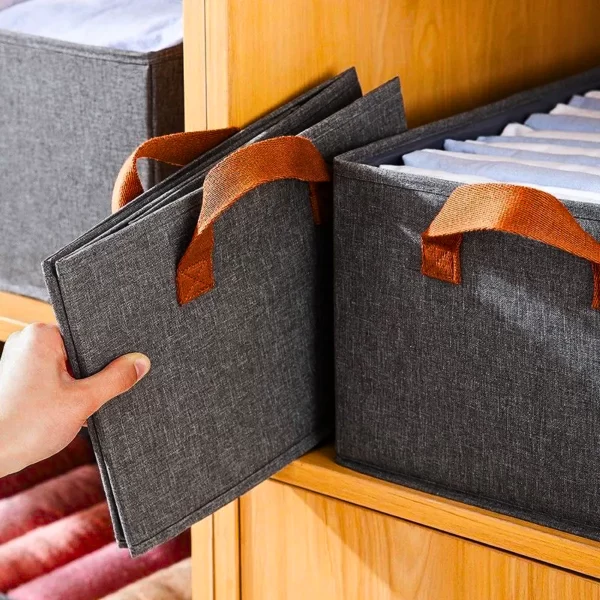 Cesto Caixa Organizadora Dobrável Para Guarda-Roupa ou Armár - Image 7