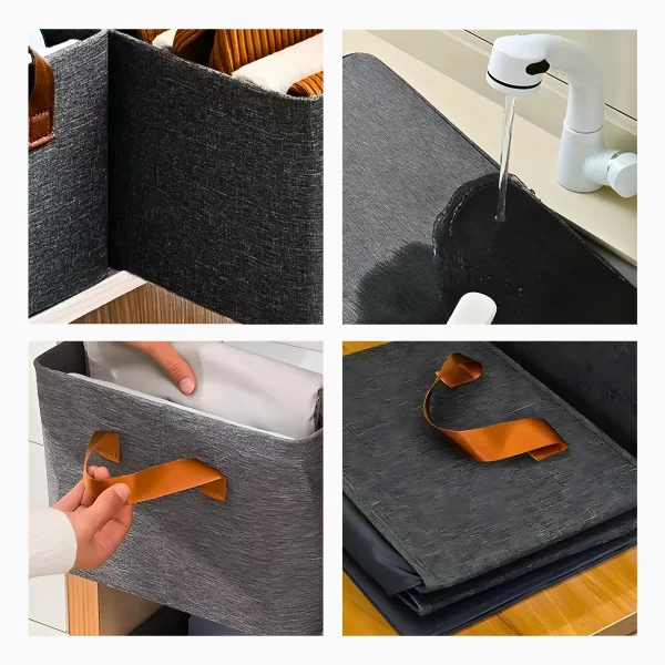 Cesto Caixa Organizadora Dobrável Para Guarda-Roupa ou Armár - Image 8