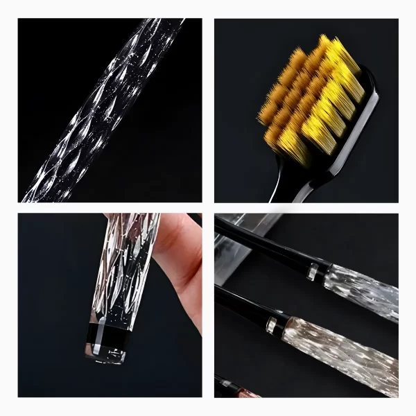 Kit 3 Escovas De Dente com Cabo De Cristal - Image 8