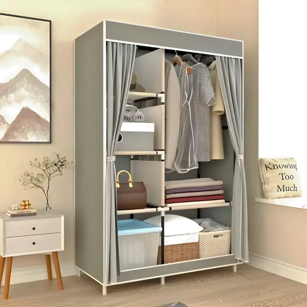 Guarda Roupa Closet Dobrável Organizador com Capa de Tecido - Image 3