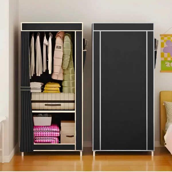 Guarda Roupa Closet Dobrável Organizador com Capa de Tecido 1 Porta - Image 8