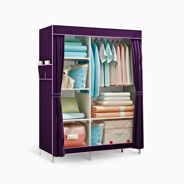 Guarda Roupa Closet Dobrável Organizador com Capa de Tecido