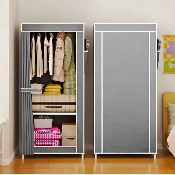 Guarda Roupa Closet Dobrável Organizador com Capa de Tecido 1 Porta - Image 7