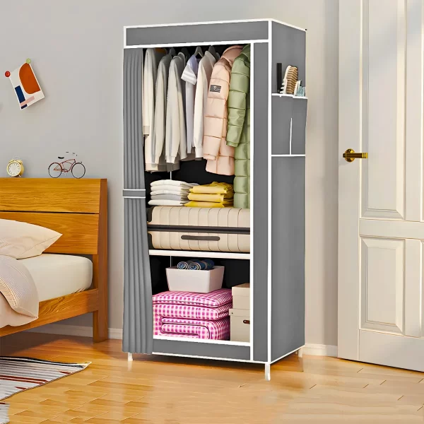 Guarda Roupa Closet Dobrável Organizador com Capa de Tecido 1 Porta - Image 2