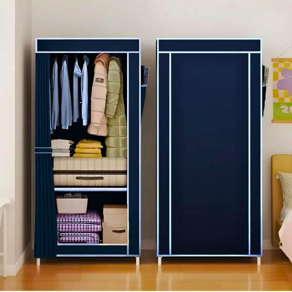 Guarda Roupa Closet Dobrável Organizador com Capa de Tecido 1 Porta - Image 9