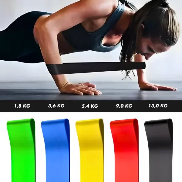 Cinto Para Exercícios Físicos Kit 5 Elásticos - Image 9
