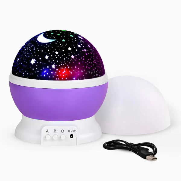 Luminária Projetor Estrelas 360º Abajur Star Master - Image 3
