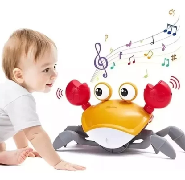 Brinquedo Caranguejo Fujão Música Luz Sensor - Image 2
