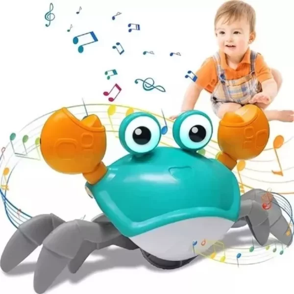 Brinquedo Caranguejo Fujão Música Luz Sensor - Image 6