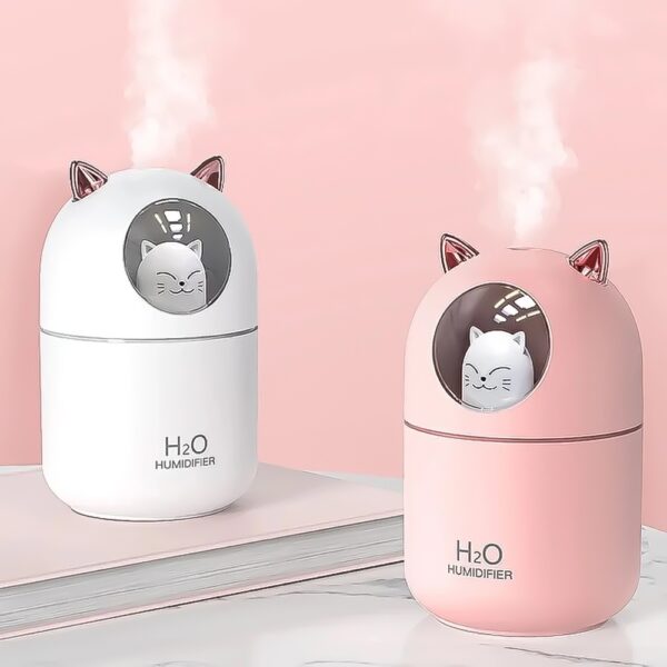 Umidificador Aromatizador Difusor Infantil Gatinho Luz Rgb - Image 2