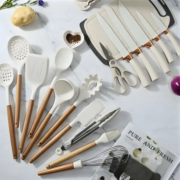 Kit Utensílios de Cozinha Jogo Completo 19 Peças - Image 3
