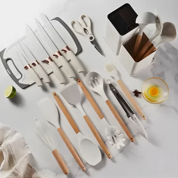 Kit Utensílios de Cozinha Jogo Completo 19 Peças - Image 4