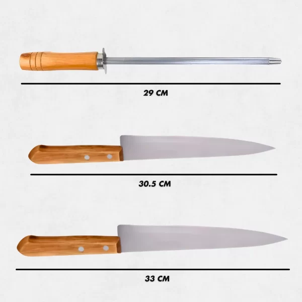 Kit de Facas com Chaira de Inox Resistente - Image 8