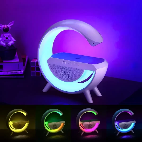 Luminária Inteligente com Caixa De Som e Carregador Indução - Image 6