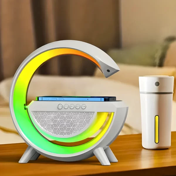 Luminária Inteligente com Caixa De Som e Carregador Indução - Image 8