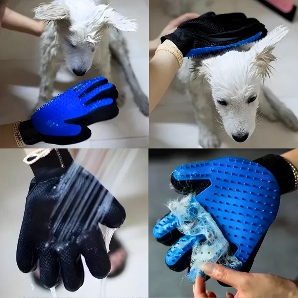 Luva Escova Removedora de Pelos Para Cães Gatos e Pets - Image 7