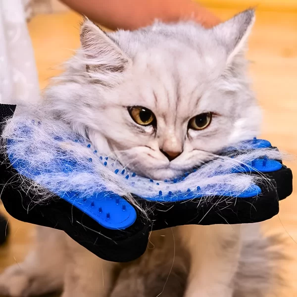 Luva Escova Removedora de Pelos Para Cães Gatos e Pets - Image 2