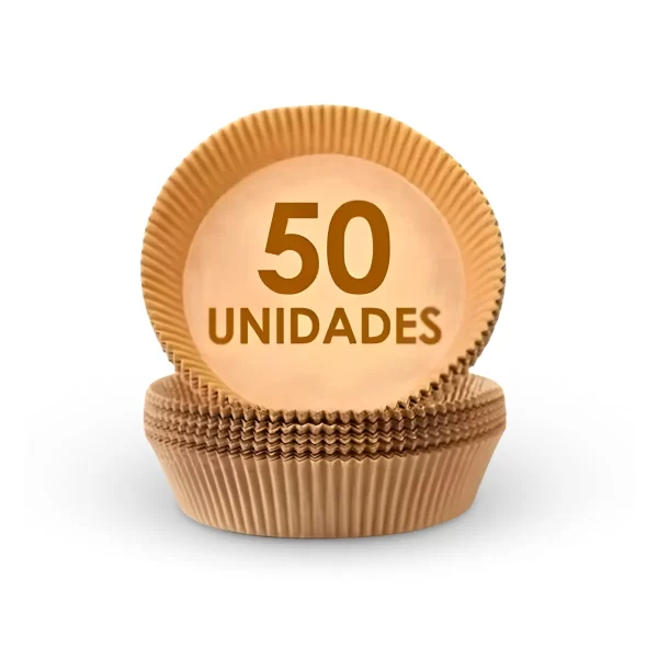 Forro de Papel Antiaderente Para Airfryer – 50 unidades