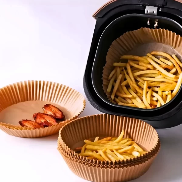 Forro de Papel Antiaderente Para Airfryer – 50 unidades - Image 2