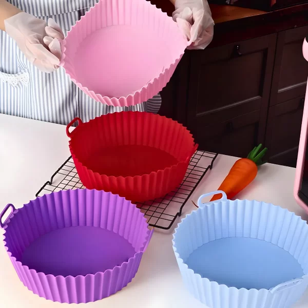 Forma de silicone reutilizável para fritadeira a ar Air Frye - Image 5