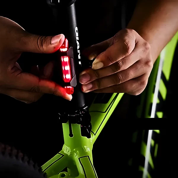 Kit Bike Farol Frontal + Traseiro Ultra Led Usb Recarregável - Image 3