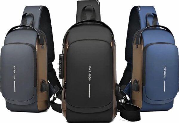 Pochet masculina com cadeado à prova d'água anti-roubo