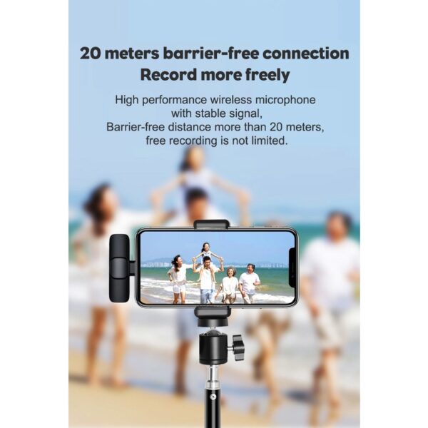 Microfone Lapela Wireless Sem Fio Para iPhone iPad Lightning - Image 6