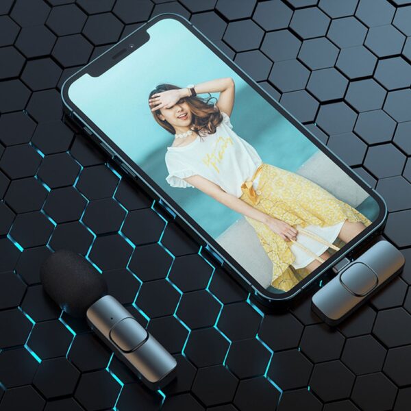 Microfone Lapela Wireless Sem Fio Para iPhone iPad Lightning - Image 8