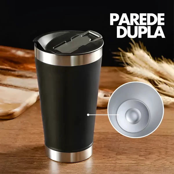 Copo Térmico Inox cerveja e café 473ml - Image 6